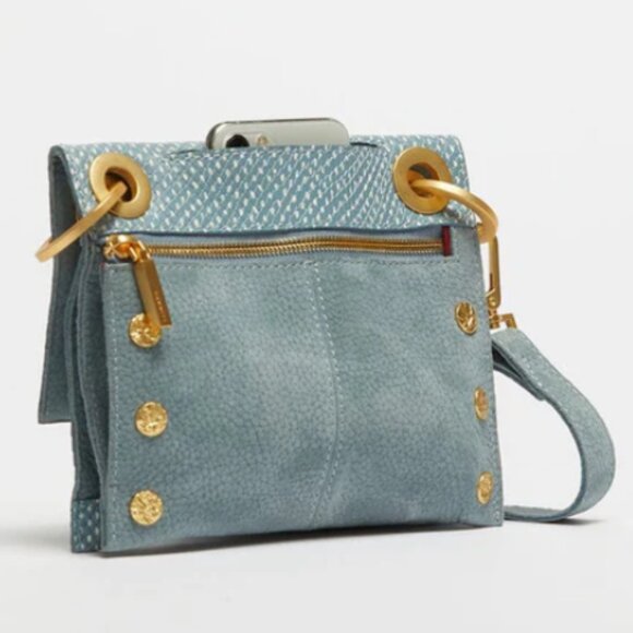 Hammitt Montana Reversible Small Crossbody Bag - Blue Snake Gold - SOLD OUT - Picture 4 of 4